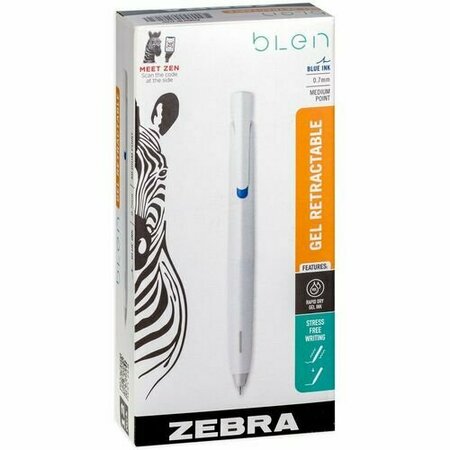 ZEBRA PEN Pens, Gel, Retractable, Medium, 0.7mm, BE Ink/WE Barrel, 12PK ZEB41420